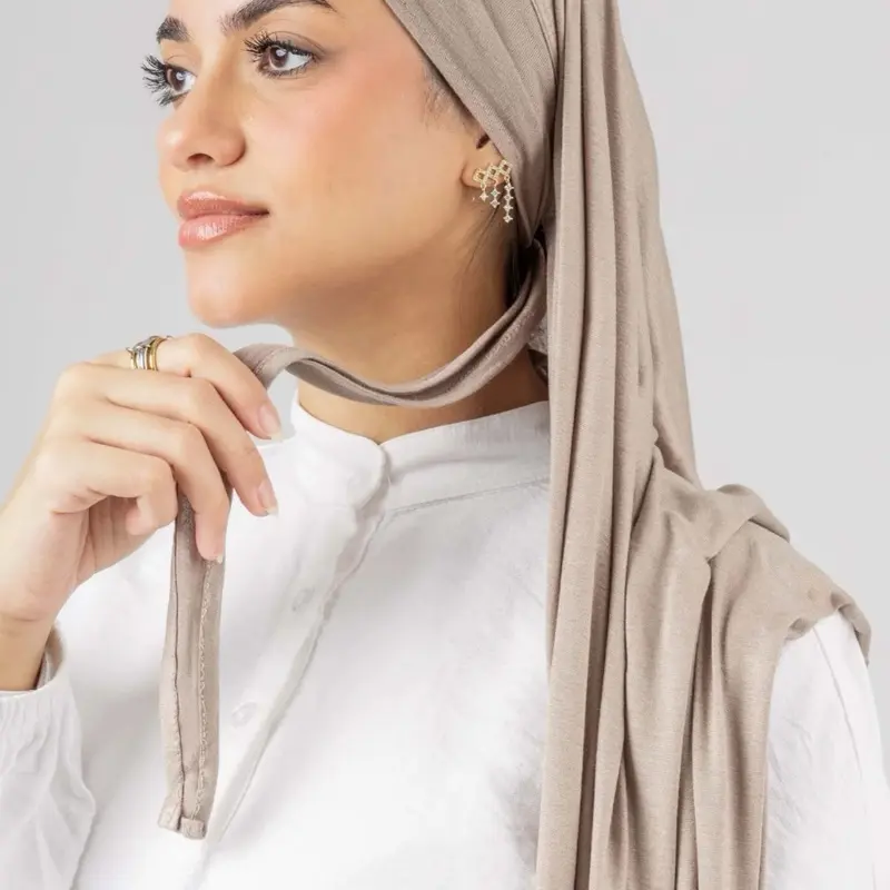 Easy Jersey with pre-tie bandana -Soft and Comfortable Material, Perfect for Daily use Head Scarf Hijab Easy Jersey with pre-tie bandana -Soft and Comfortable Material, Perfect for Daily use Head Scarf Hijab