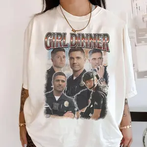 Tim Bradford The Rookie Girl Dinner Homage Shirt, Vintage Tim Bradford Bootleg Shirt, The Rookie Movie, Tim Bradford Fan Gift / Comfort Colors Shirt Full Size, Full Color