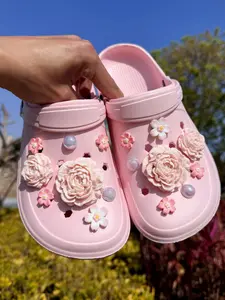 16 Piece Cute Flower Shoe Accessories DIY Detachable Shoe Decorations for Women, Perfect Party Gift, Fun Personalized Footwear