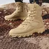 Men's Outdoor Boots, Durable Military Tactical Desert Boots, Comfortable High-Top Fashionable Boots, for Camping and Training, Durable for Outdoor Hiking, Footwear