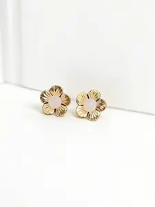 Elegant Metal Petal Earrings, Flower Design, Stylish Women's Jewelry, Perfect for Daily Wear & Special Occasions