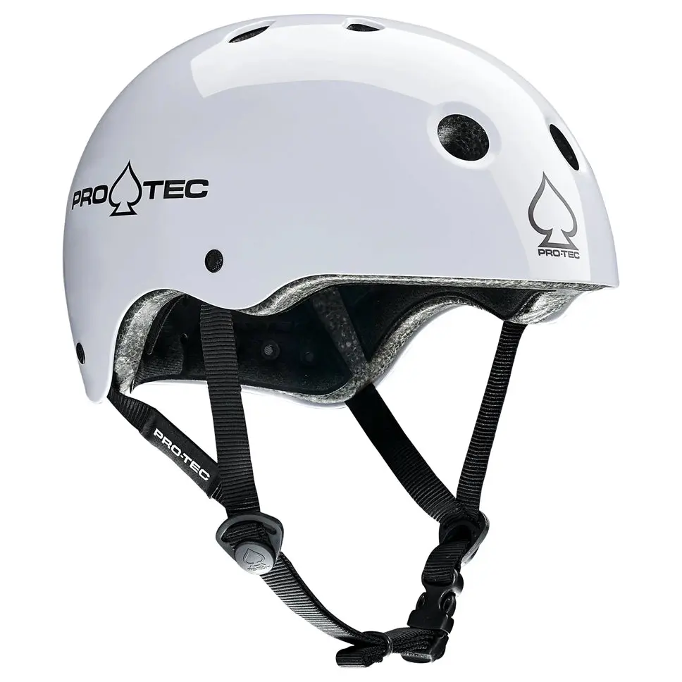 Pro-Tec Classic Certified White Gloss Helmet