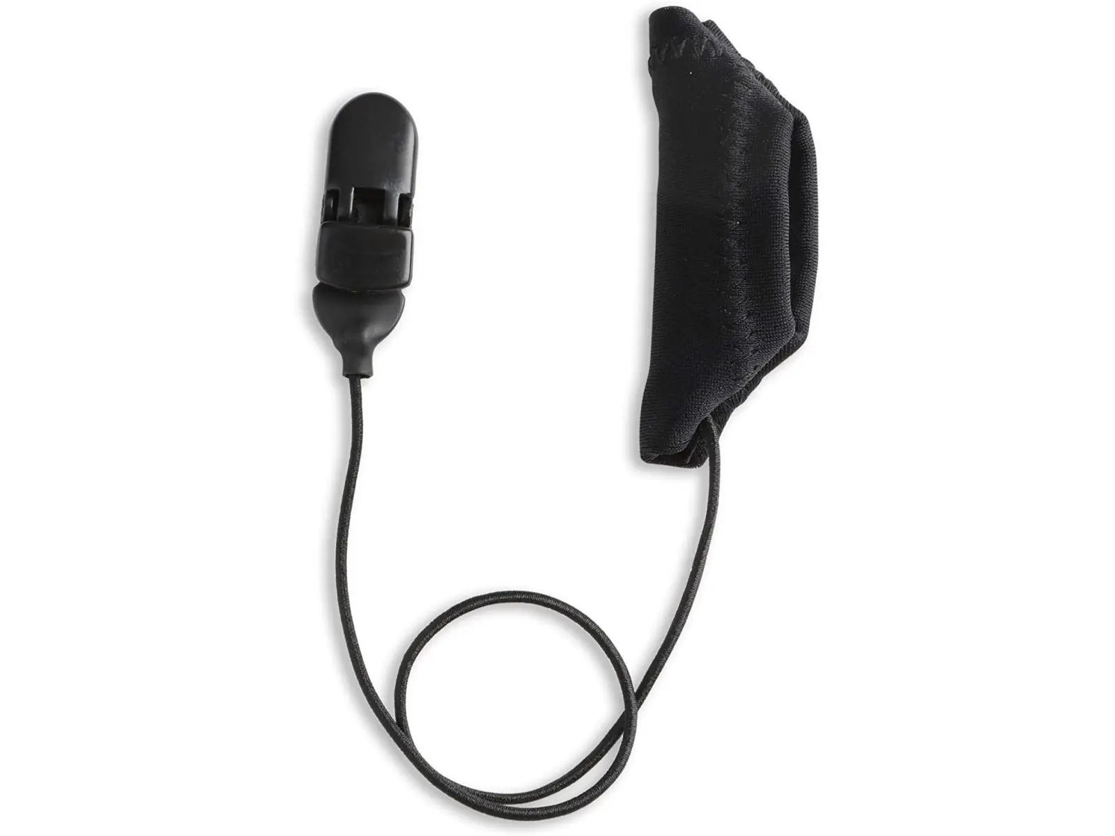 212 MAIN Cochlear Corded Mono Ear Gear Gadget - Black Clip-On Audio Electronic Accessory with Spandex Elastic Cord, Acoustically Transparent Design, Windproof Protection, Fits Most Cochlear Devices