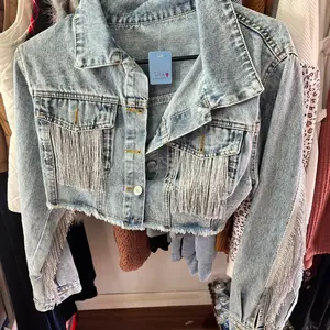 Fringe Blue Jean Jacket  Medium