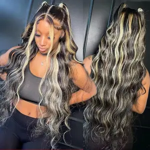 P1B/27 13x6 13x4 Highlight Blonde Body Wave Lace Frontal Wigs Human Hair Honey Blonde Colored 5x5 Lace Closure Glueless Wigs Human Hair Pre Plucked for Women with Baby Hair SpringStatements