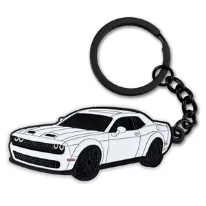 Dodge Challenger Hellcat SRT Keychain Accessories, Premium Car Key Fob for Dodge Owners 2015–2022, For Muscle Car Enthusiasts & Hellcat Fans, Rugged Automotive Gift for Daily Carry