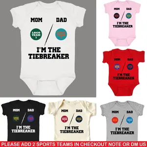 Custom House Divided Infant Jersey Bodysuit, Personalized Sports Team Bodysuit, Football, Baseball, Hockey, Basketball Any Team Logo College