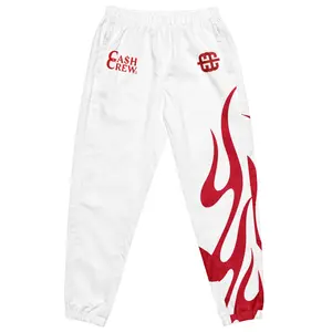 CashCrew Flame'Red/White Unisex track pants