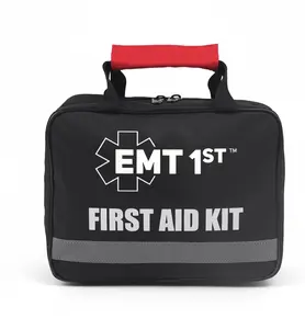 EMT 1st 403 Pcs Emergency Responder First Aid Kit with 38 Unique Items & Cotton Swabs Large First aid kit for car, Travel & Home - Emergency Bag for Hiking, Camping, Backpacking and Outdoor