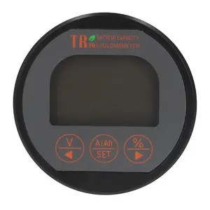 Battery Meter Current Voltage Tester Capacity Monitor Waterproof 8‑ 0‑75A for Safety