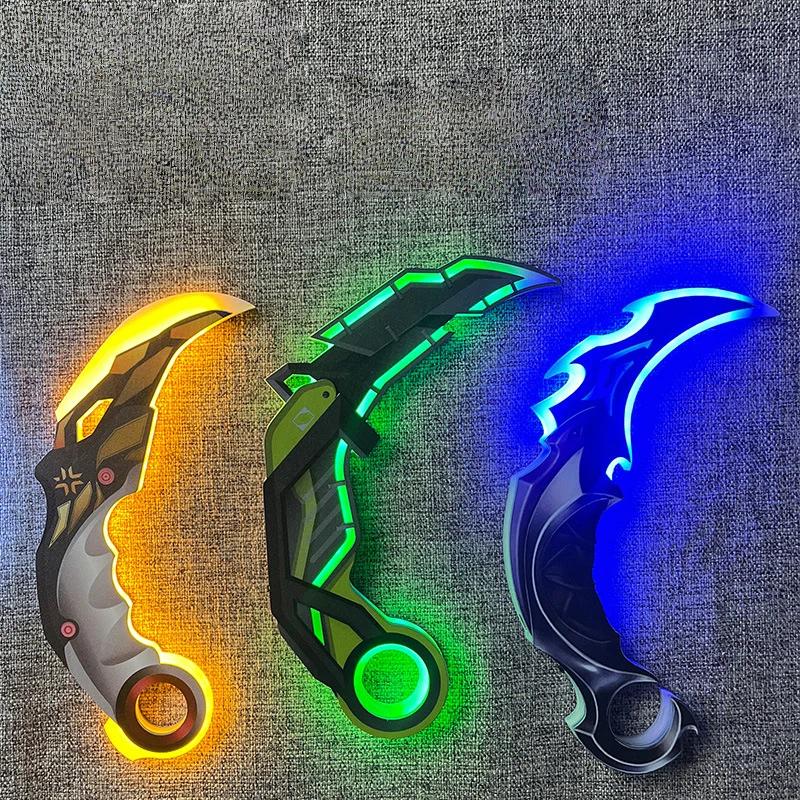 New Gift Role-Playing Prop: Fearless Rechargeable Glowing Weapon Model Contract - Claw Knife/Cool Toy Knife Champion Edition, 2026 Gamer Gift Collectible Prop Toy