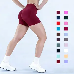 Women’s High-Waisted High Stretch Peach Butt-Lifting Seamless Yoga Shorts – No Camel Toe Gym Pants (Wear-Out Friendly Activewear)