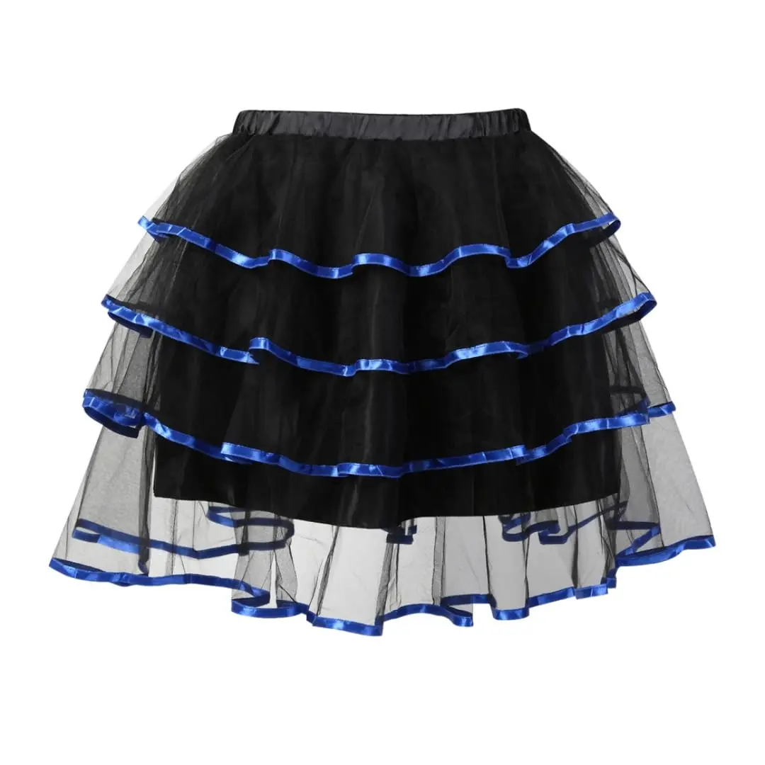 Women's Striped Steampunk Maxi Dolly Skirt - Pirate, Vampire Vibe Piece, Everyday Womenswear Bottoms, Style 7017-D1, Tops