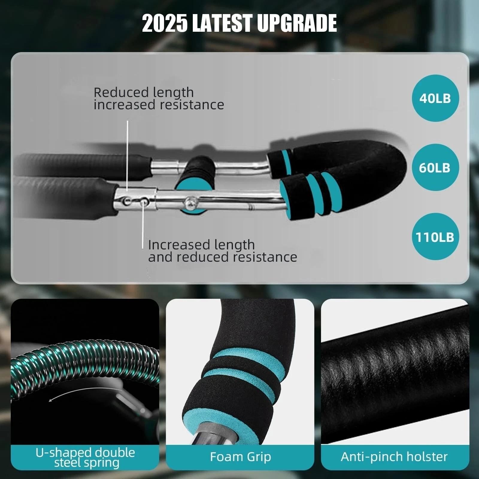 2026 NewArm Trainer, Adjustable Chest Workout Equipment, Arm Trainer for Men, Chest Trainer for Men, Shoulder Muscle Training, Portable Spring Resistance Home Fitness Equipment