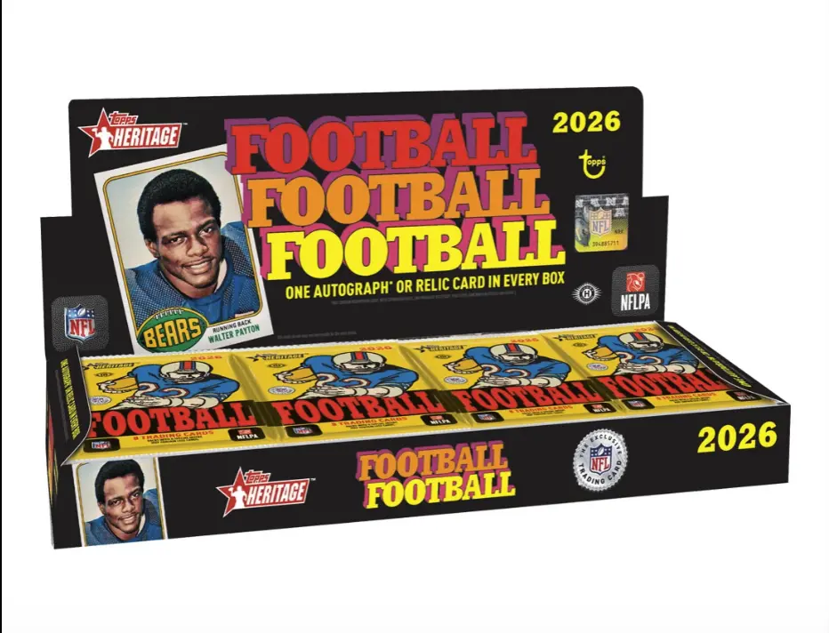 2026 Topps Heritage Football Hobby Box