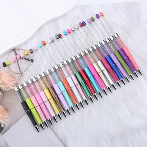 8-Pack DIY Bead Tube Pen Set, Creative Holiday Stationery Ballpoint Pens, Beaded Pens, Ink School Supplies, Elegant Office Essentials, Writing Stationery