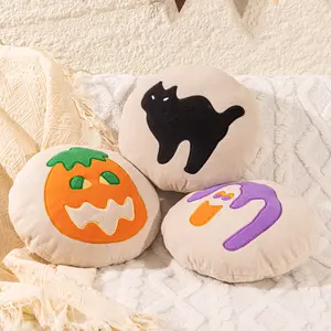 Spooky Halloween Sugar Cookie Pillow, Cute Plush Throw Pillow for Home and Party Decor, Unique Halloween Gift Idea, Halloween Decorations, Cozy Fall Home Decor