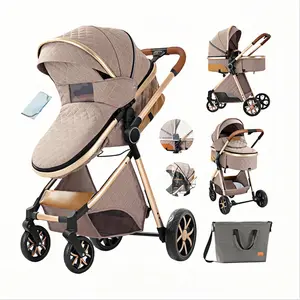 4 in 1  System Baby StrollerI Didn’t Think I’d Love a  This Much… Newborn-Ready • Reversible Push • Shock Absorbing For Newborn Prams Infant Buggy Safety Cart Carriage Lightweight！    system evenflo  car  seat mom  push   jeep straw stroller travel and