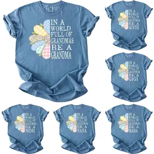 Personalized Grandma Shirt, Custom In A World Full Of Grandmas Be A Nana T-Shirt, Granny Mama Auntie Mimi Gigi Nanny Lala Yaya Shirt  - SoftHype Apparel