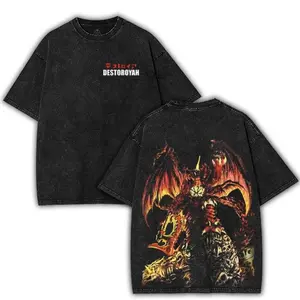 Destroyah Godzilla Retro Vintage Menswear Gift movie fans Top Apparel Classic Oversized Clothes Cotton designer shirts Movie Shirt, men gifts, Shortsleeve Graphic Streetwear T-shirt