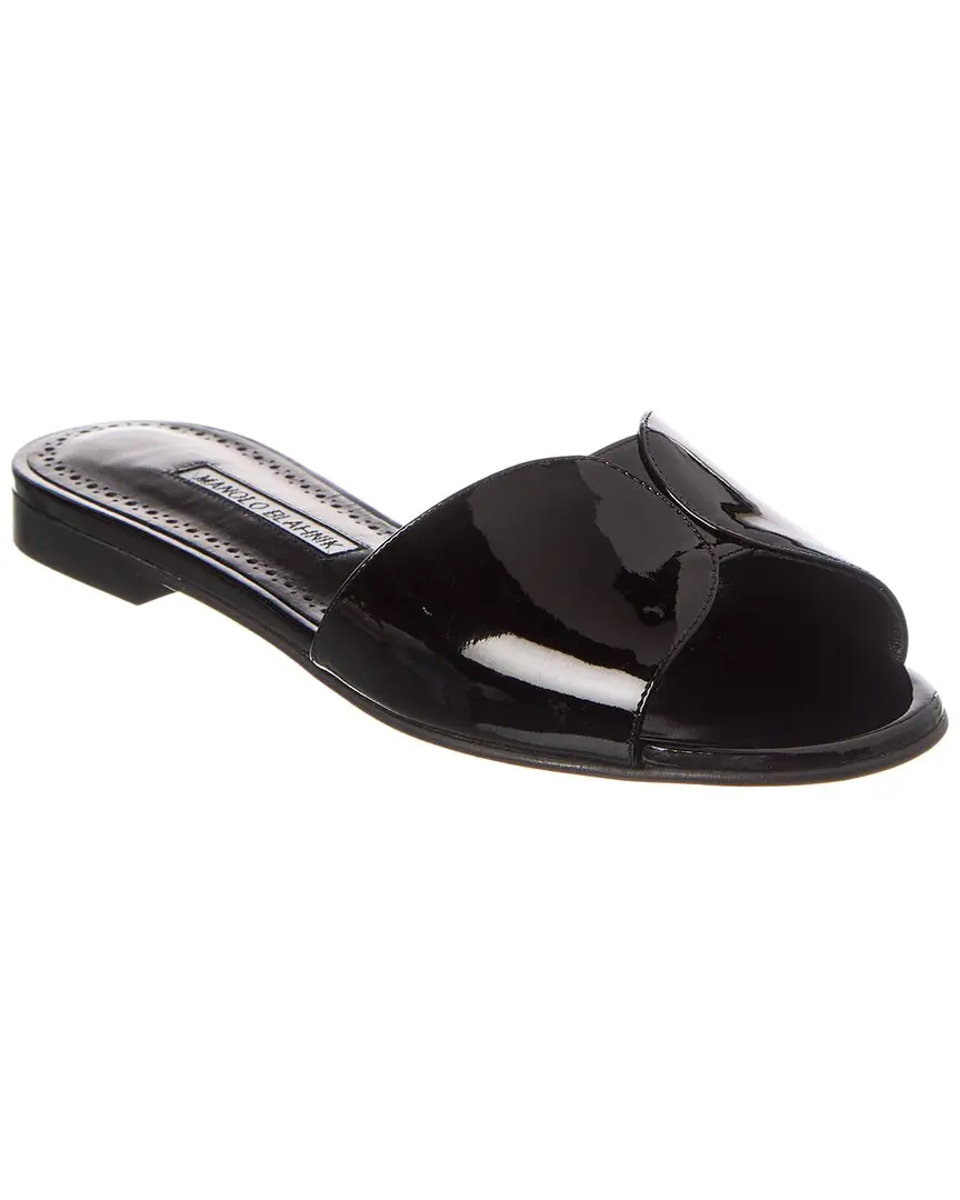 Manolo Blahnik Houramu Patent Sandal