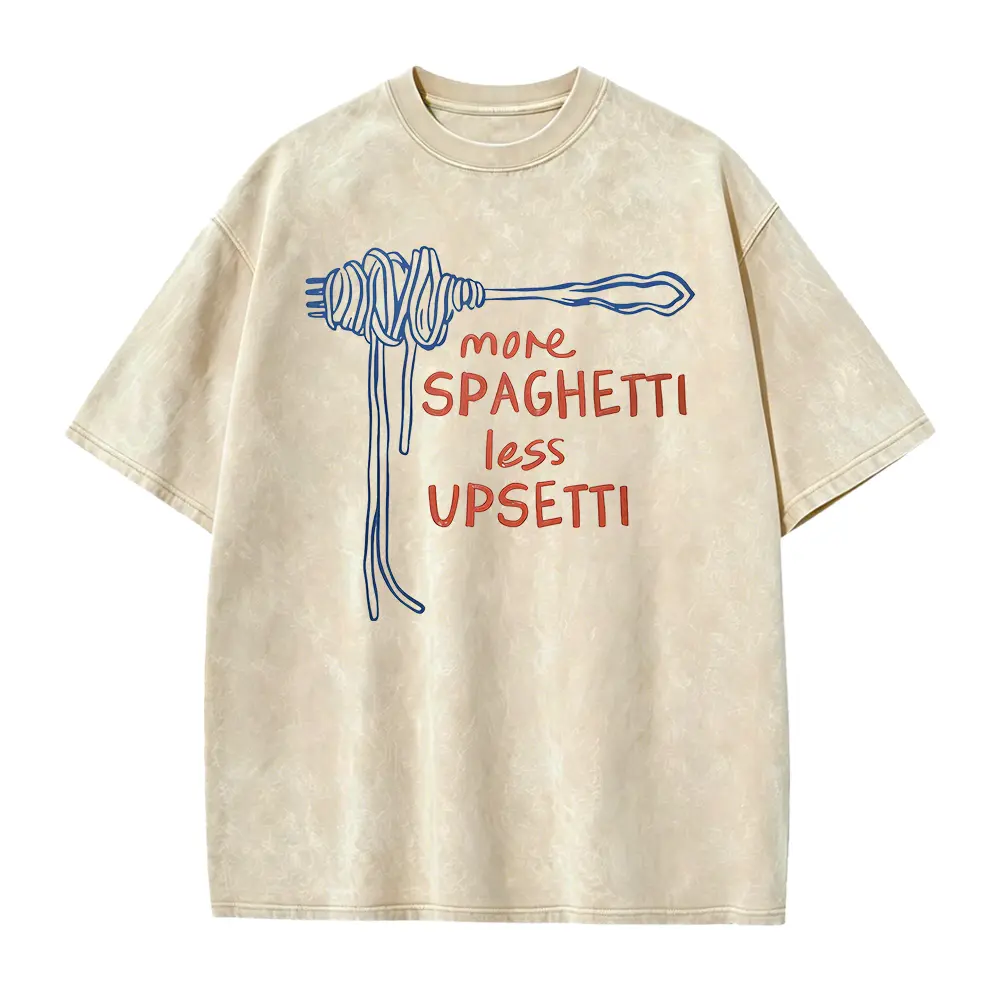 Washed T-shirt-Apricot