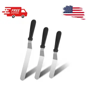 3 PCS Icing Spatulas, Offset Spatula, 6/8/10 inch