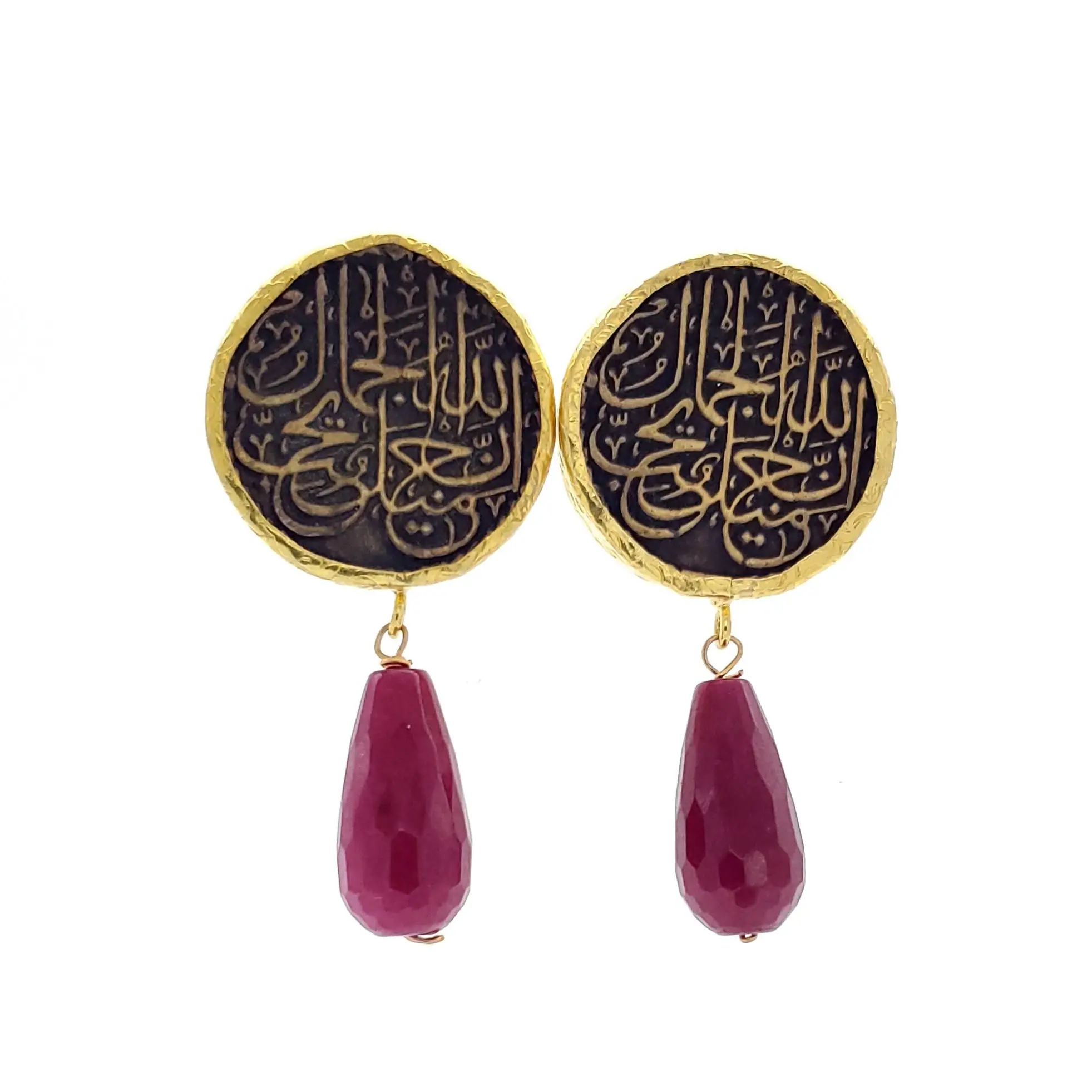 Arabic Ruby Earrings