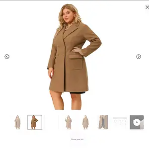 Allegra k caramel coat size 4x