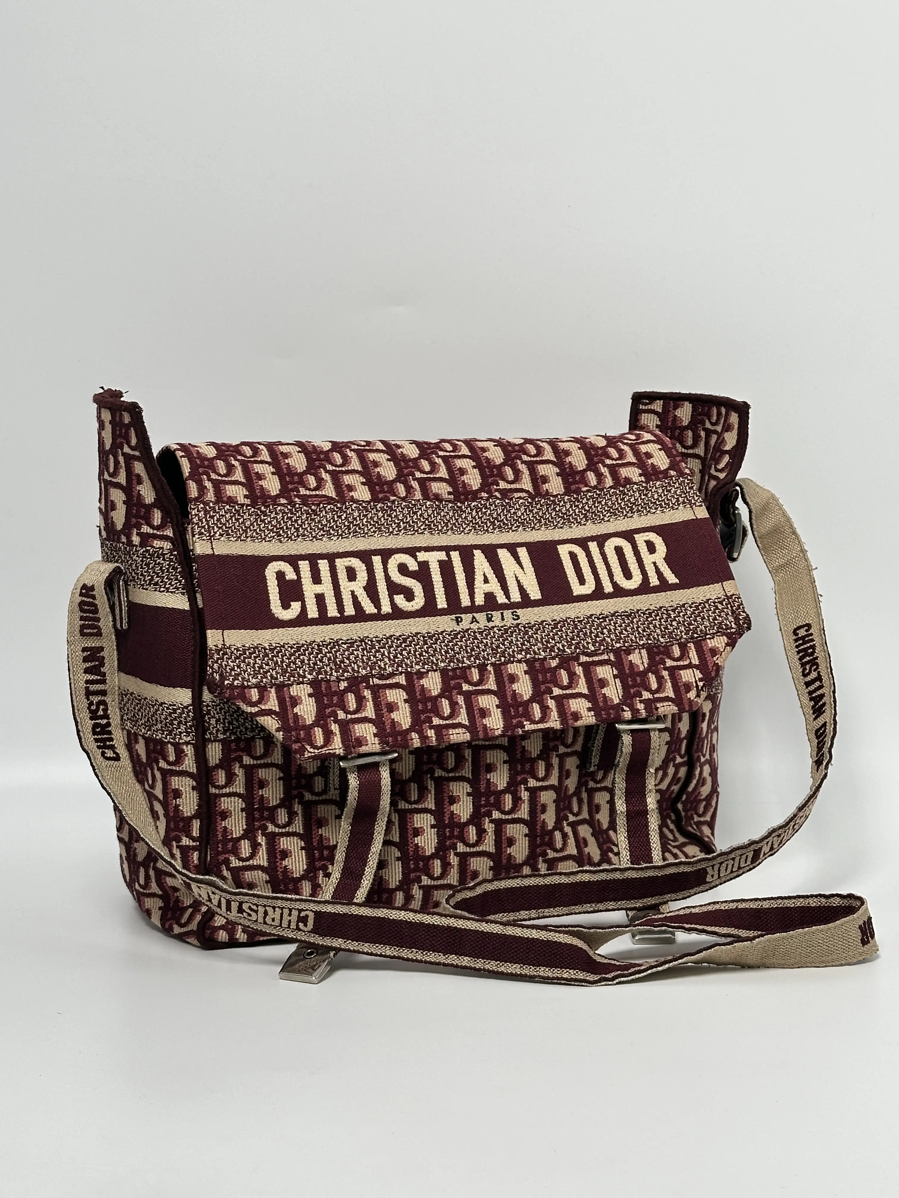 Pre-owned Dior CANVAS Messenger Bags Title: Christian Diorcamp Messenger Shoulder Bag ZS027CD