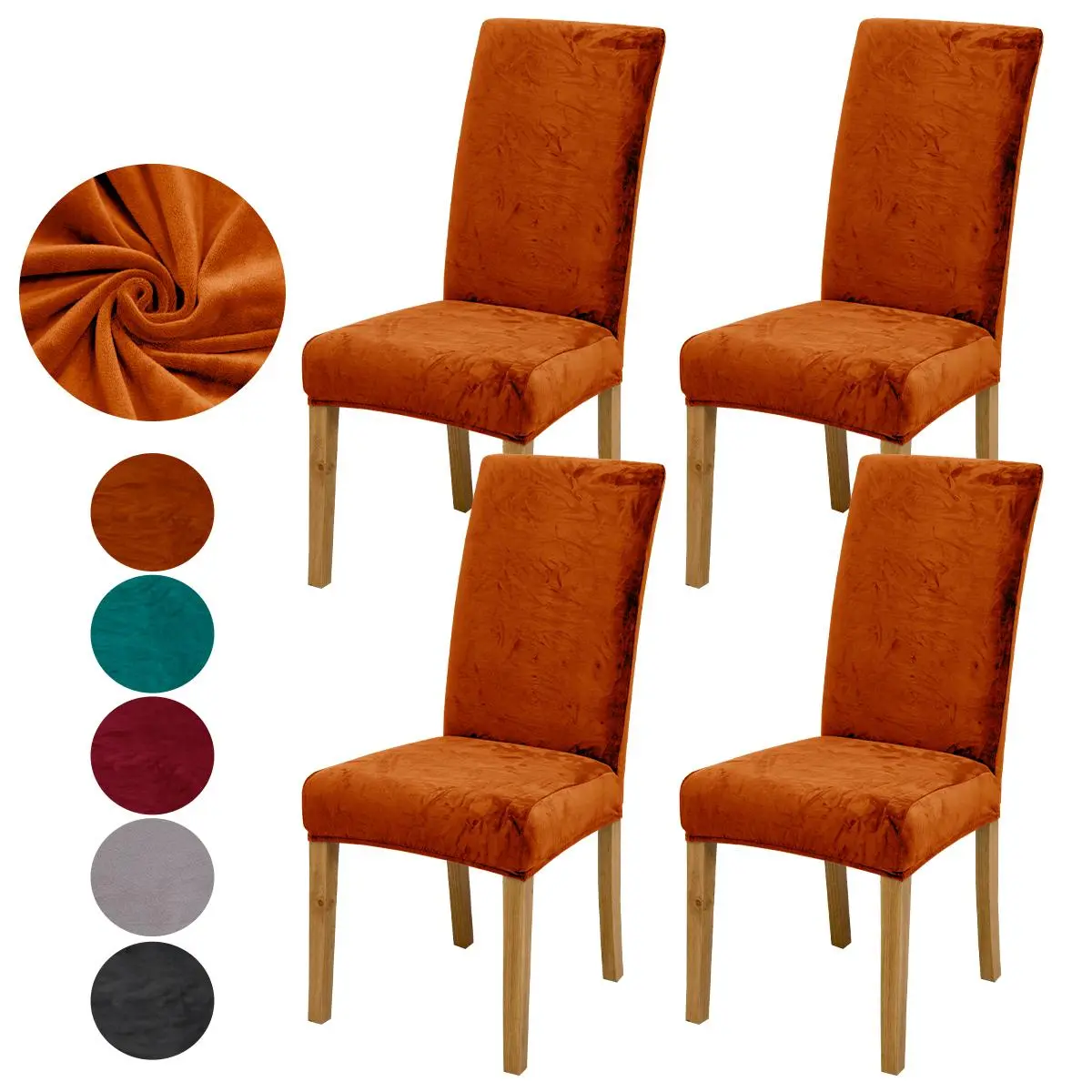 Solid Color Chair Cover, Removable Washable Chair Slipcover, Removable Washable Slipcovers, Chair Protector for Home Dining Room Hotel Ceremony, Chair Covers Set, Dining Chair Protectors, Chair Covers For Dining Chairs