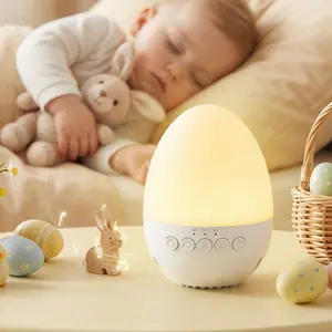Portable Baby Sleep Soother White Noise Sound Machine with Night Light, Timer, 30 Lullaby Songs, Adjustable Volume, Newborn Sleeping Aid, Easter Gift