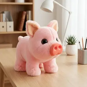 Cute Electric Plush Piglet Electronic Pet Toy with Summervibes Theme and Realistic Vocalisation