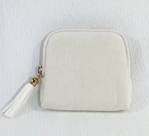 Jewelry Organizer Pouch with Tassel Zipper - Portable Storage Bag for Rings, Necklaces, Bracelets & Pendants - Luxury Accessory Case for Travel and Everyday Use