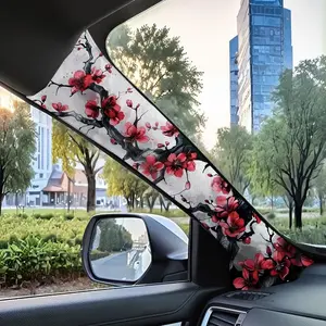 Jdm Car Interior A-Pillar Modification Kit, Universal Style Upgrade with Ink Painting Design, Self-Adhesive Elastic Patch Set