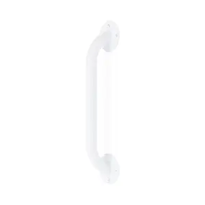 White Enamel Wall Grab Bar, 12"