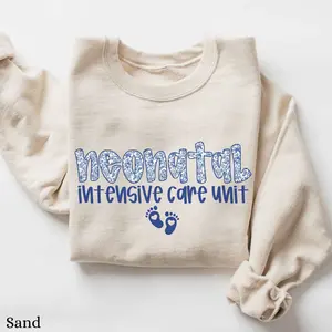 NICU Nurse Short Sleeved T-SHIRT / Sweatshirt, Toile Neonatal Intensive Care Unit t-shirt , RN Sweatshirt, NICU , Nursing Student Cotton Fabric