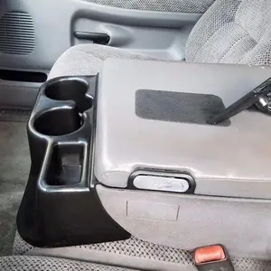 Matte Black Center Console Cup Holder Fit For 2003-2012 Dodge Ram 1500 2500 3500 Upgraded Version