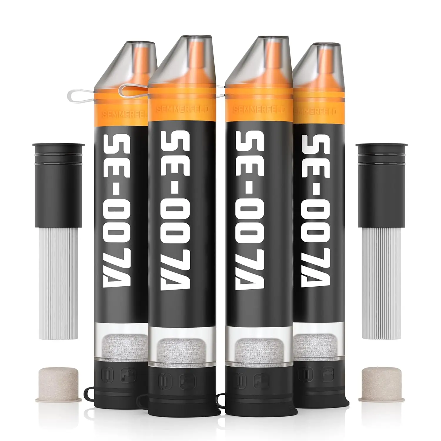 Personal Straw Water Filter to purify Water, Emergency Water Straws Portable Gear for Hiking, Camping, Travel, Fishing, Outing and Emergency