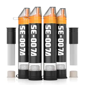 Personal Straw Water Filter to purify Water, Emergency Water Straws Portable Gear for Hiking, Camping, Travel, Fishing, Outing and Emergency