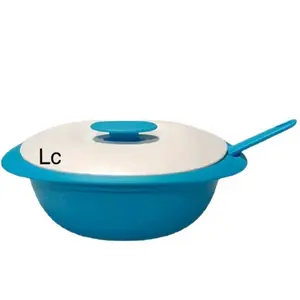 Blue Rice Server with Spoon - Simple Design for Rice Serving, Reusable, Elegant Simplicity, Convenient Spoon Included, Versatile Use for Home Meals & Small Gatherings