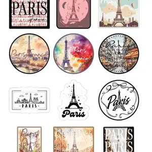Paris France 12 Pack 2 inches