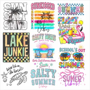 Summer Time 3 Gangsheet DTF Heat Transfers - Heat Transfer Prints, DIY Material for Toys & Hobbies Specialty DIY Supplies