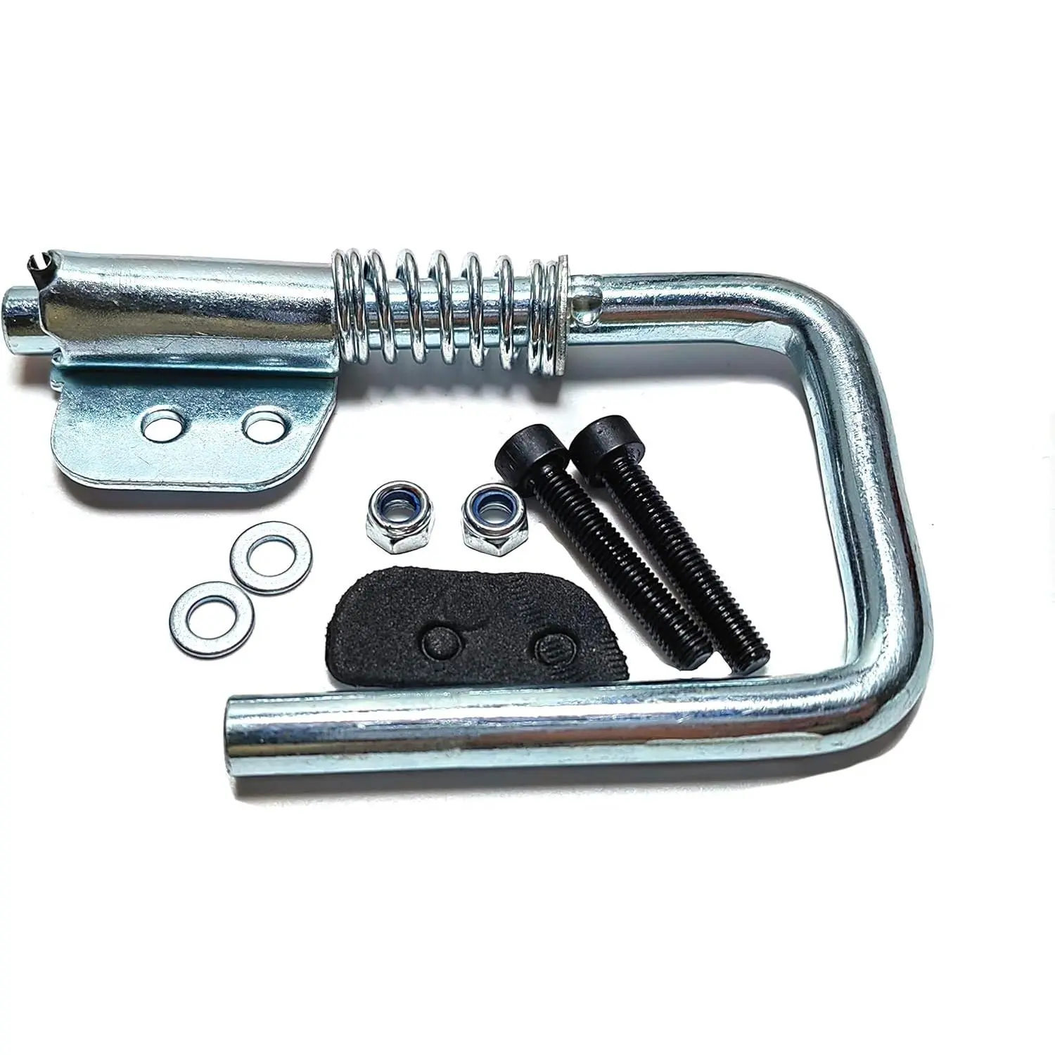 M745H2 Spring Loaded Rafter Hook - Retractable Nail Gun Hanger, Safety-Enhanced Hangable Tool Organiser Compatible with Hitachi NR83A, Metabo, Bostitch Big Trusses (Dimensions Included)