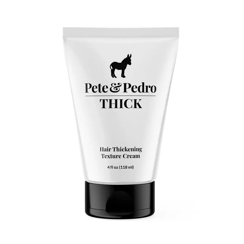 Thick Hair Styling Cream - Light Hold, Low Shine Thickening & Texturizing Coconut Oil Hair Cream | Adds Thickness, Body, Volume, Fullness | For Fine, Thin, & Thinning Men's & Women's Hair, 4 oz.