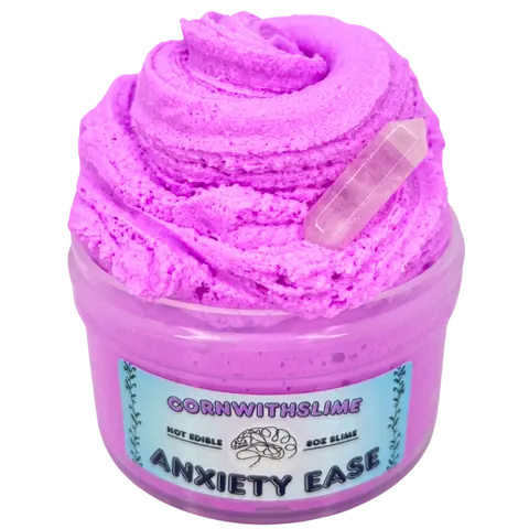 Cornwithslime Anxiety Ease 8oz Cloud Cream Scented Lavender White Musk Soft Powder Fluff Slimes Hot Edible Soothing Slime