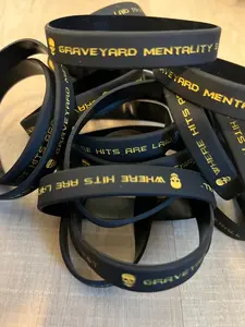 Graveyard Silicone Wristband Bracelet