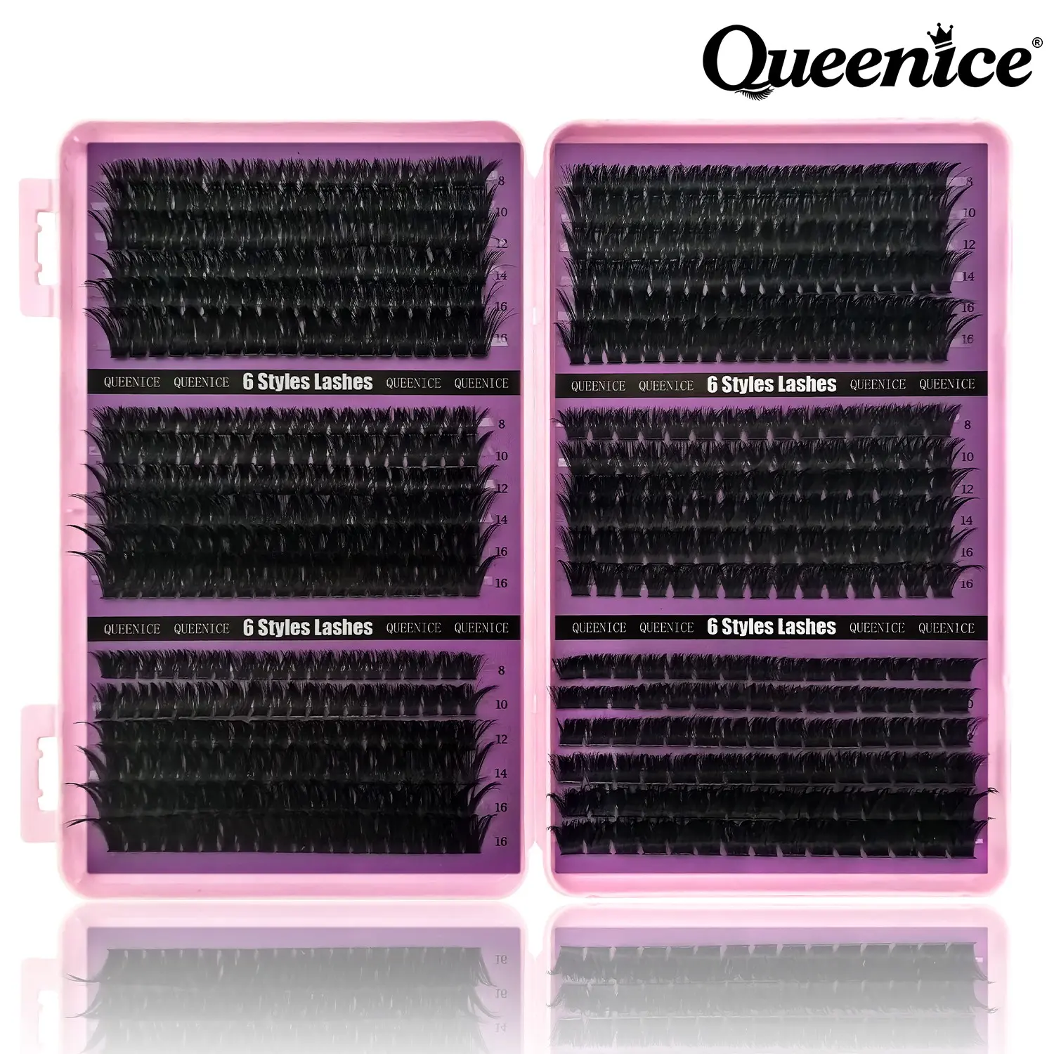 660/670 Clusters DIY Individual Lash Extensions, False Eyelash Cluster, Longer Eyelashes, 60D 80D Thick Wet Look Eyelash Clusters, 8-16MM Natural Fluffy Lashes, Reusable Soft Cluster Lashes with Glue Tweezers Brush for Beginners Festival Daily Use