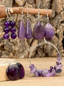 Women's Natural Stone Earrings Set, Vintage Elegant Water Drop Design, Water Drop Shape, Ideal Gift for Women, Jewelry Gifts, Spring Summer Jewelry Collection