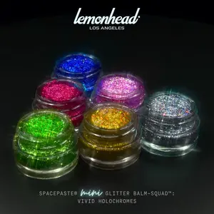 SPACEPASTE® Vivid Holochromes - 6 piece Holographic Mini Glitter Gel Collection by Lemonhead LA
